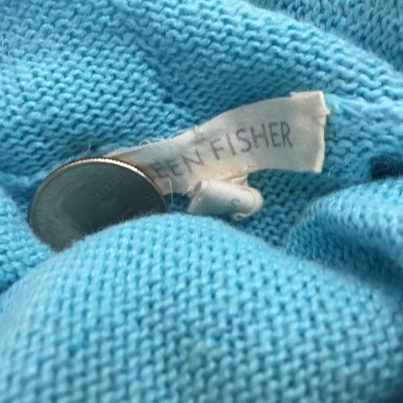 Eileen Fisher Open Cardigan Knit 100% Linen Sz S - Picture 3 of 5